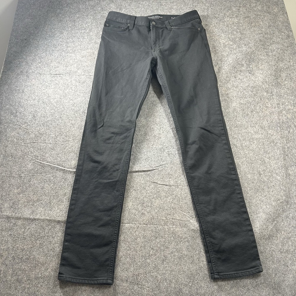 Banana Republic Traveler Jeans Mens 31X34 Slim Fit Straight Leg Gray Denim